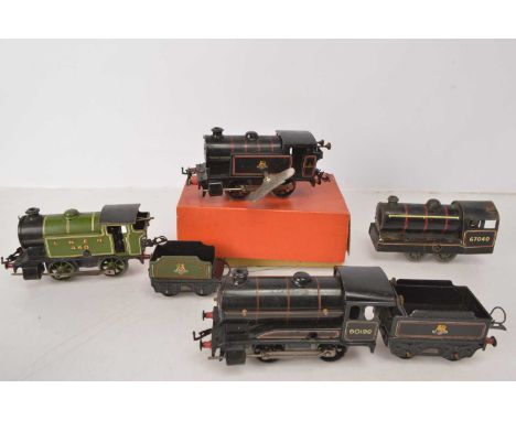 Hornby 0 Gauge 0-4-0 Tank and Tender Locomotives and quantity of mainly Tank Engine parts (qty),  No 40 BR black 82011 Tank, 