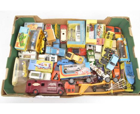 Postwar and Later Diecast Vehicles (45+), mainly playworn, some repainted examples, private, commercial, emergency and compet