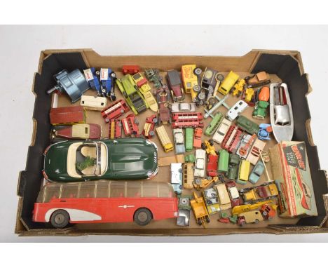 Postwar and Later Playworn Diecast Vehicles and Others (55+), mainly vintage vehicles, private, commercial, military, 1:64 sc