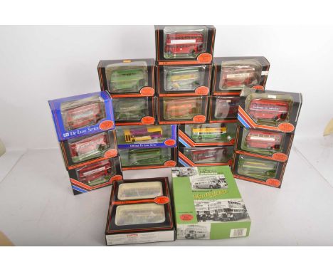 Exclusive First Editions 1:76 Scale Buses,  all boxed, (19)vintage and modern buses,  includes Gift Set four 80th Anniversary