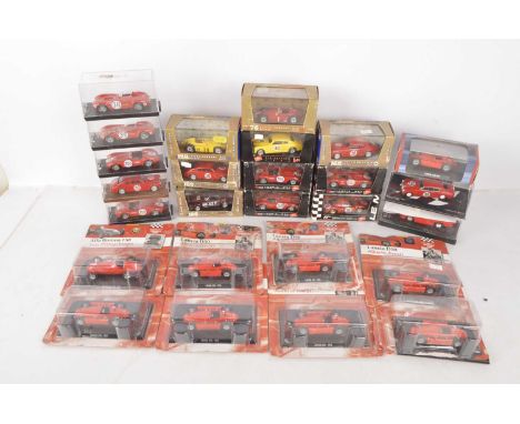 Modern Diecast Vintage Competion Cars (26),  all cased/packaged, Ferrari, Alfa Romeo, Lancias, examples by Brumm (15) five mi