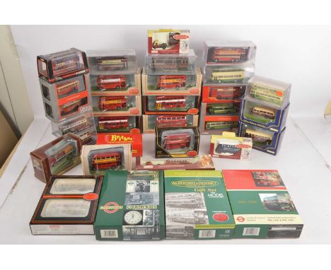 1:76 Scale Modern Diecast Public Transport Models and Commercial Models (30), all boxed/cased, mainly London and the south, v