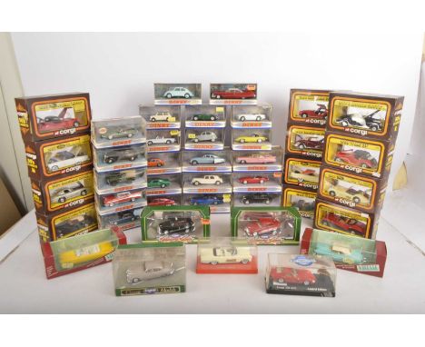 Modern Diecast Postwar Cars (41), all cased or boxed, European and American cars, Matchbox Dinky (22), Vitesse (2), Solido (2