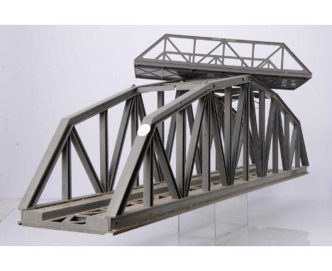 LGB G Scale Large and Small Girder Bridges, two large bridges each approx. 47" (1.2M) long, together with 3 smaller 'open' gi