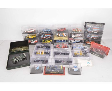 Modern Diecast Competition Models (29), all cased or packaged, 1970s and later, Minichamps (3), two in cases only, Norev Pari