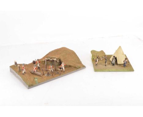 Battle of Waterloo 1:32 American War of Independence scale Dioramas (4),  French Gun crew at a Bridge 33cm x 65cm, Napoleon w