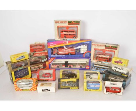 Modern Diecast Postwar and Later Cars and Commercial Vehicles (22), all boxed/cased, Corgi, OM41108 KMB AEC Regent, 1982 Ford