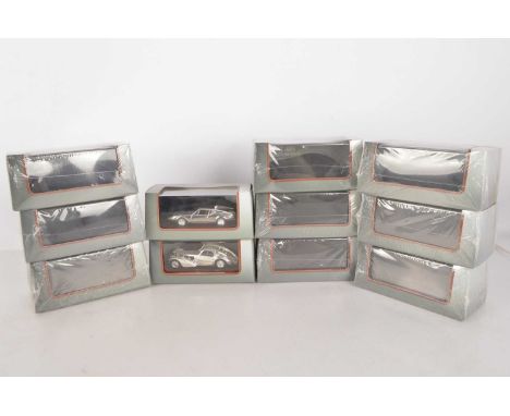 Atlas Editions Silver Cars Collection 1:43 Scale (11), eleven, all cased with card sleeves some factory sealed, Bugatti Coupe