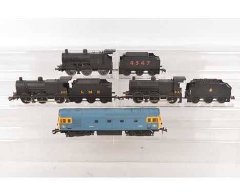Lima 0 Gauge Battery and 2-Rail black Class 3F Locomotives and Tenders and 2-Rail Class 33 (7 including Tenders), 4547 Batter