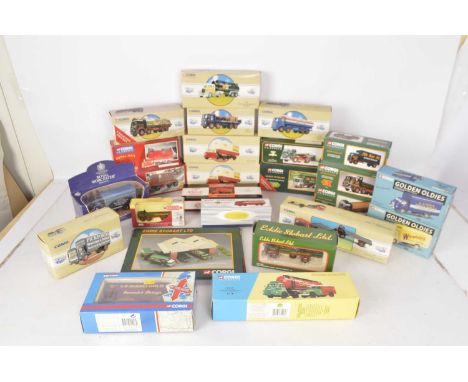 Modern Diecast Vintage Commercial and Haulage Vehicles Mainly by Corgi (25), all boxed, Atlas Editions Dinky 943 Esso Tanker,