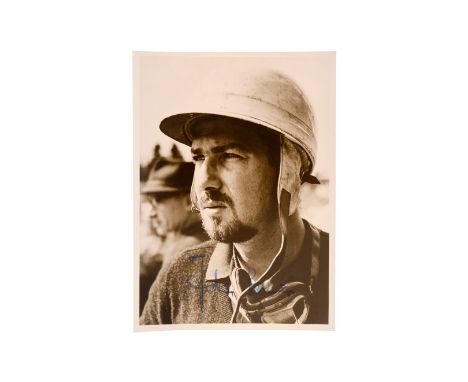 Renn-Portrait-Foto, signiert ”Joachim Bonnier”