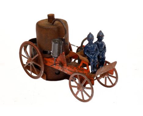Feuerwehr-Dampfspritzenwagen, uralt, HL, fahrbar, mit Windkessel und Dampfspritze, oszill. Zylinder, mit Brenner und Zubehör,