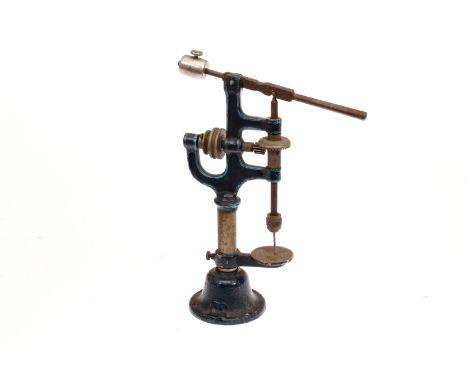 Märklin Standbohrmaschine, uralt, Guss, HL, tw RS, Alterungsspuren, H 18, Z 3 ”Märklin steam engine drive model”