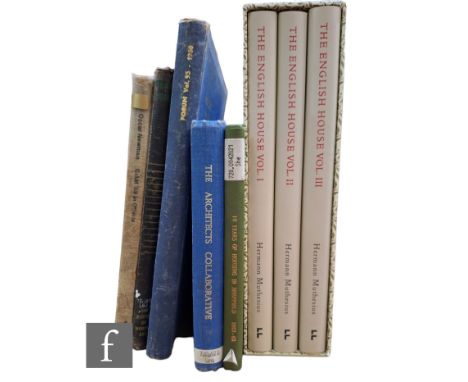 Muthesius, Hermann - 'The English House', published by Frances Lincoln Ltd, London, 2007, three volumes, illustrated beige bo