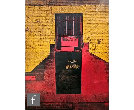 Gerd Winner (German, Born 1936) - Barred door, New York, screen print, signed in pencil, artist's proof, framed, 76cm x 59cm,