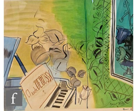 Raoul Dufy (French, 1877-1953) - 'Homage To Claude Debussy', lithograph stamped signature to margin, published 1952, bears Re