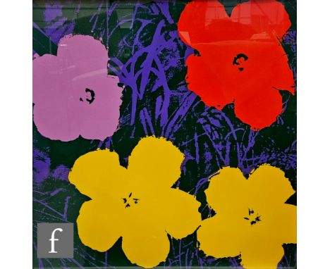 Sunday B. Morning / Andy Warhol - 'Flowers', screen print, stamped verso 'fill in your own signature' and&nbsp;'published by 