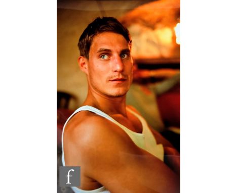 Nan Goldin (Born 1953) - 'Clemens at lunch at Café de Sade, Lacoste, France, 1999', cibachrome print, numbered 466/500, signe