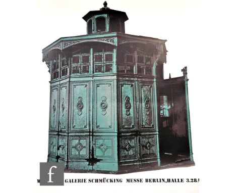 Gerd Winner - Exhibition poster for Galerie Schmucking, Braunschweig, February, 1977, lithograph, unframed, 100cm x 70cm, als