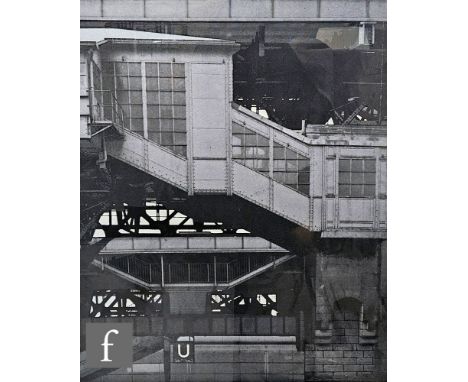 Gerd Winner (German, Born 1936) - 'Underground Station - Hallesches Tor, Berlin U-bahn', screen print, signed in pencil, numb