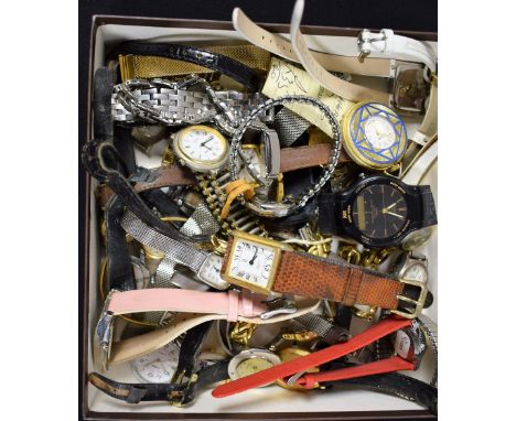 Watches - a vintage J W Benson London lady's stainless steel bracelet watch;  others Tissot, Timex, Limit, Eterna, Sekonda, I