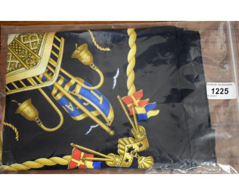 Ladies Accessories - Hermes silk scarf, Railing by J. Metz, 1998