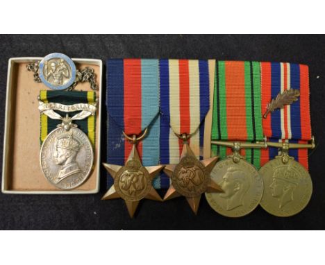 Medals, WW2. Territorial, group of five, Lieutenant H.E. Tinsley, RA, 1939-1945 Star, France & Germany Star, Defence Medal, 1