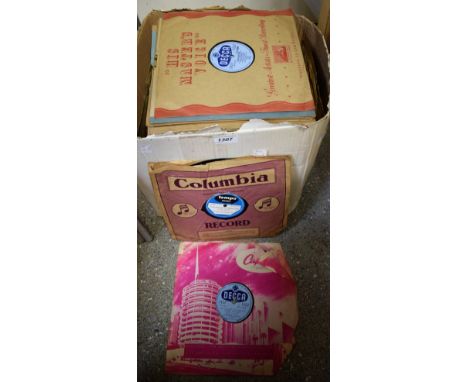 Gramophone Records - 78s, including Decca Jazz George Melly; others similar; qty (1 box)