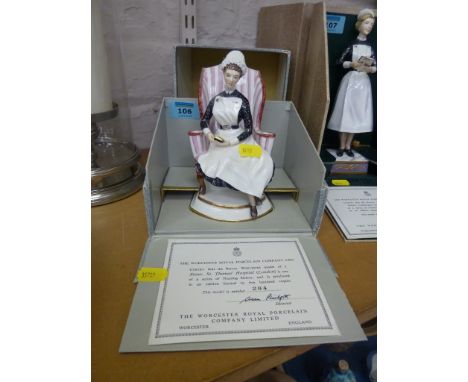 Royal Worcester limited edition figure 'Sister, St. Thomas' Hospital (London)' no. 284/500 (boxed)