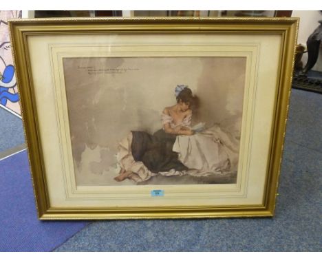 'Sonnet XXIV' print after William Russell Flint