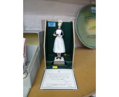 Royal Worcester limited edition figure 'Sister, University College Hospital' no. 216/500