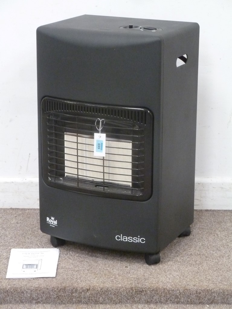 Royal Classic gas heater with bottle
