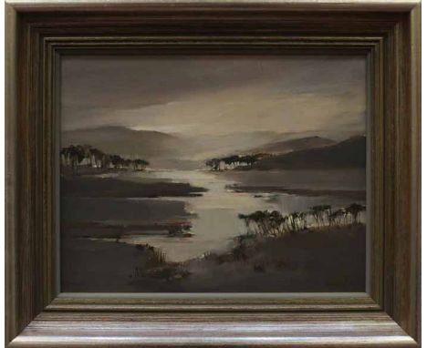 * ETHEL WALKER,
KILMICHAEL GLEN, ARGYLL
oil on board, signed
28cm x 33cm
Framed.
Gallery label verso.
Note: Multi award winni