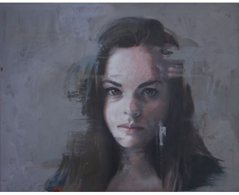 SIAN SMITH, SELF PORTRAIT oil on canvas, signed 40cm x 50cm Framed Note: Please see text with lot 2211A