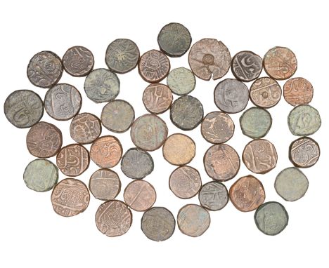 India, Princely States, RATLAM, Paisas (5), in the name of Shah ‘Alam II, yrs 25, 26, 28, 30, 34 (KM 33, 34, –, 36, 38); othe
