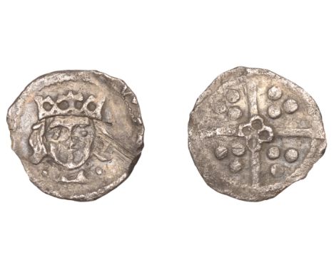 Edward IV (Second reign, 1471-1483), Light Cross and Pellets coinage, Penny, Dublin (?), pellets by neck, rev. quatrefoil in 
