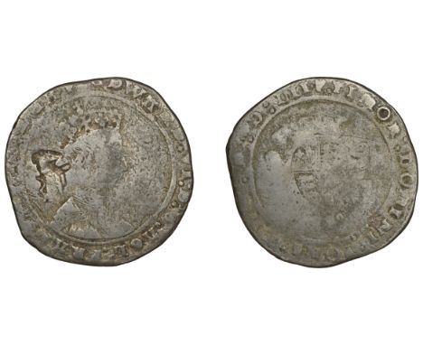 Elizabeth I (1558-1603), First issue, an Edward VI, Second period, third issue [3oz. 2 dwt.], Shilling, mdlii, mm. harp, bust