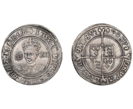 Edward VI (1547-1553), Third period, Fine issue, Shilling, mm. tun, 6.09g/12h (N 1937; S 2482). Full and round, better than v