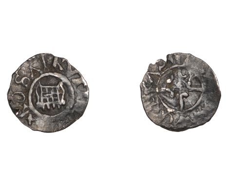 Henry VIII (1509-1547), Second coinage, Farthing, mm. arrow on obv. only, rvtilans rosa, portcullis, rev. deo gracias, long c