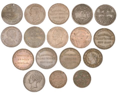 New Zealand, AUCKLAND, H. Ashton, Halfpennies (2), 1858 (G 16; A 19); Pennies (4), 1862 (2), 1863 (2) (G 18, 19, 19a; A 21-23