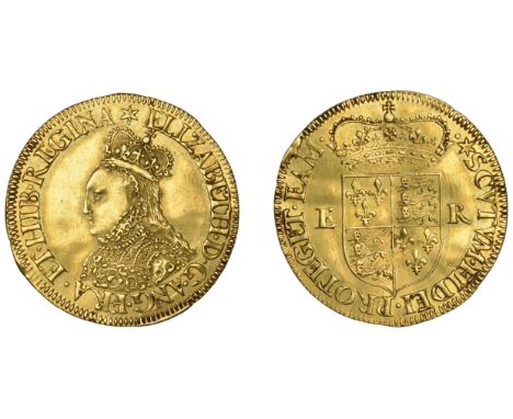 Elizabeth I (1558-1603), Milled coinage, Half-Pound, mm. star, bust D [1562], plain z in elizabeth, 5.33g/6h (Borden & Brown 