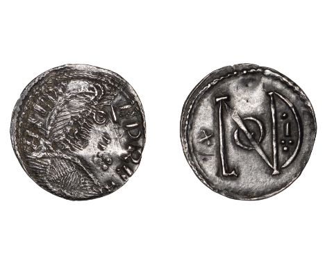 Danelaw, Penny, after Alfred the Great of Wessex’s London Monogram series [BMC VII], eγfr-ed re+, diademed and draped bust ri