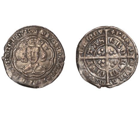 Edward III (1327-1377), Pre-Treaty period, Groat, series E, York, mm. cross 2, 4.51g/9h (N 1164; S 1572). Light crazing on ob