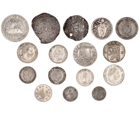 Henry VI, Annulet issue, Halfgroat, Calais, mm. cross II on obv. only, 1.83g/9h (S 1840); Edward IV, Light coinage, Groat, Lo