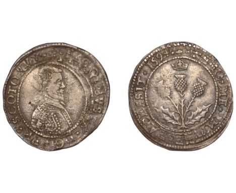 James VI (1567-1625), Seventh coinage, Five Shillings, 1594, mm. quatrefoil, 2.91g/6h (SCBI 35, 1270ff; SCBI 58, 1535-6; B 1,