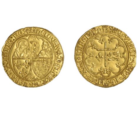 Henry VI, Salut d’or, Rouen, mm. lion, ave inscribed downwards, pellet-in-annulet below x of rex, 3.47g/11h (W 386F; E 270C; 