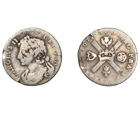 Charles II (1649-1685), Second coinage, Sixteenth-Dollar, 1679/7, reads · carolvs ·, 1.46g/6h (D 69; M 58; SCBI 35, 1644; B p