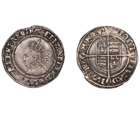 Elizabeth I (1558-1603), Third issue, Sixpence, 1568, mm. coronet, bust 4B, broken 8 in date, 3.01g/5h (N 1997; S 2562). Very