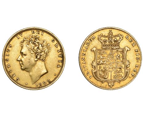 George IV (1820-1830), Sovereign, 1829 (M 14; S 3801). Minor marks on bust, otherwise very fine £600-£800 --- Investment Gold