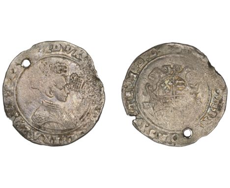 Elizabeth I (1558-1603), First issue, an Edward VI, Second period, second issue [6oz. 2 dwt.], Shilling, mdl, mm. swan (obscu